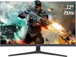 Monitor Gamer 32" 4K 75Hz 1ms com Suporte Ajustável 178º Conexões HD.MI e DisplayPort para Jogos e Entretenimento