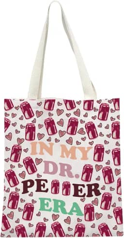 MEIKIUP Saco de compras reutilizável para amantes de refrigerantes, presente In My Drink Era, presente para viciados