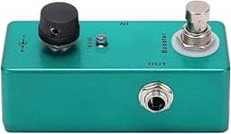 Acouto Pedal de Guitarra do Boost Effect Com Bypass True, Controle de Botões Compactos, Compilação de Metal, para Guitarristas Elétricos