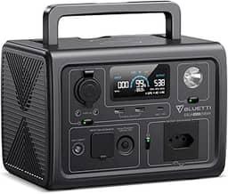BLUETTI EB3A Gerador de Energia Solar, Bateria LiFePO4 de 268Wh com 1 Tomada CA de 120V | 600W (Pico de 1200W), Recarregue de 0 a 80% em 30 Min, Gerador Solar para Camping ao Ar Livre