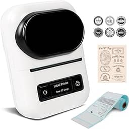 Impressora Termica de Etiquetas, Impressora de Etiquetas Portátil, Mini Impressora de Etiquetas Portátil Pequena, Máquina de Etiquetagem para Escritório, Casa, Empresa