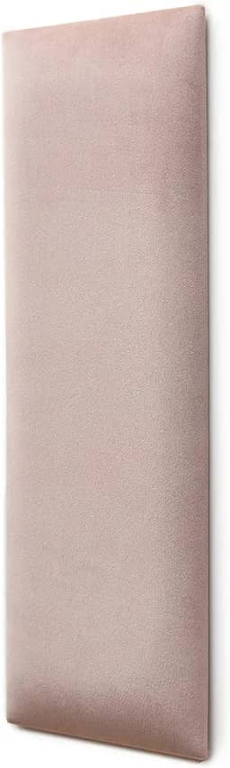 Placa Cabeceira Modulada Adesiva Estofada 20cm x 60cm Unidade - Veludo Nude