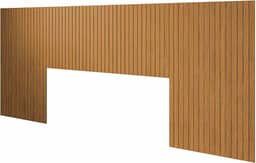 Cabeceira Ripada para Cama Casal, Queen e King em MDF 253x106cm Autoadesiva - LH Móveis