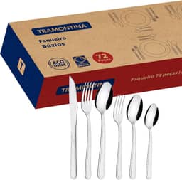 Faqueiro Inox Búzios 72 Peças - Tramontina
