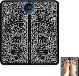 Tapete de almofada de massagem pés,EMS Pulsos Estimulador de Pé Elétrico Tapete | Almofada de massagem elétrica portátil para relaxar pés e pernas, almofada de spa massageadora para casa,