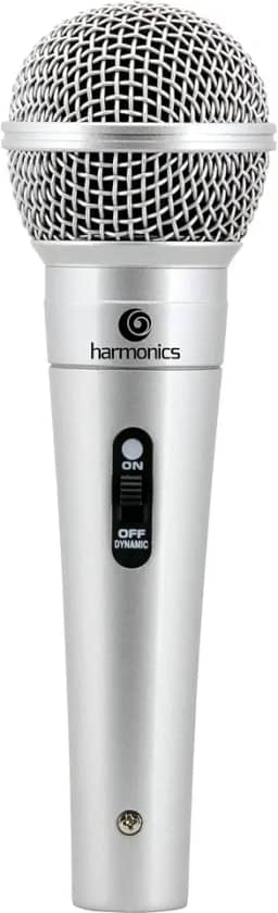 Microfone Dinâmico Supercardióide Cabo 4, 5M Mdc201 Prata Harmonics, Harmonics, Mdc201