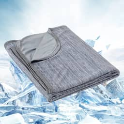 OIGAE Cobertor refrescante para quem dorme quente - Cobertor frio de verão macio e leve para suores noturnos | Perfeito para cama, sofá, sofá (cinza, 127 x 177 cm)