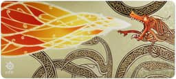 SteelSeries QcK Gaming Mousepad — CS2 Dragon Lore — Dimensões XXL — Tamanho para cobrir mesas — Peak Tracking and Stability — para gêneros de jogos FPS, ação e RPG