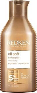 Redken Condicionador All Soft | Para Cabelos Secos e Quebradiços ​​|Hidrata intensamente e adiciona brilho | Com Óleo de Argan | 300ml