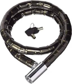 Cadeado Grosso Premium Corrente Trava Antifurto Moto Bike Trava Portão Capacete Com 2 Chaves