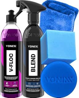 Blend Spray Black Edition Cera para Carro Preto Shampoo V-Floc Vonixx