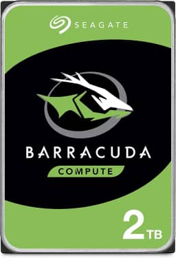 Seagate Disco rígido interno BarraCuda 2TB – 3,5 polegadas SATA 6Gb/s 7200 RPM 256MB Cache – Embalagem sem frustração (ST2000DM008/ST2000DMZ08)