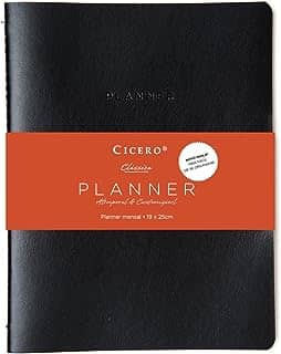 Planner Revista Clássica Mensal Planejamento 19X25 Preto, Cicero, Preto