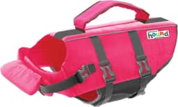 Outward Hound Colete salva-vidas para cães Granby Splash, colete salva-vidas de alta flutuabilidade para natação, passeios de barco e segurança na água, pequeno, rosa