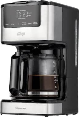 WAP Cafeteira Elétrica Digital AROMA WCD1500, 1,5 Litros com Timer Programável e Suporte para Café Gelado 900W 127V