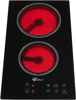 FISCHER COOKTOP ELÉTRICO TOUCH 2 BOCAS MESA VITROCERÂMICA PRETO 220V - 30004-73474