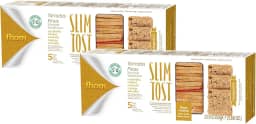 Torrada Slim Tost Integral com Grãos Zero Lactose Alimento Vegano Fhom 110g