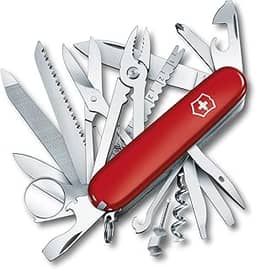 Canivete suíço Victorinox SwissChamp, canivete suíço de 33 funções com lâmina grande, chave de fenda, cinzel e alicates combinados