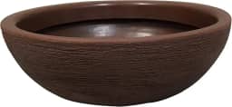 Vaso Redondo Bacia para Plantas 32x11cm Marrom Alpe