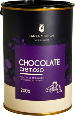 Chocolate em pó Europeu Santa Mônica - Lata 200 g