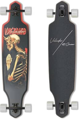 VOLADOR Urban Freeride Pro Longboard Cruiser 101,6 cm | Deck de madeira de bordo canadense e caminhão Kingpin reverso forjado | Configuração completa para viagens urbanas