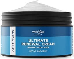 Creme Retinol para o Rosto - Creme noturno Retinol: O melhor corretor de manchas escuras, creme firmador de pescoço, creme de rugas para o rosto, creme de colágeno e hidratante de ácido hialurônico com manteiga de karité + vitamina E -118 g