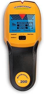 Zircon Scanner eletrônico de parede Multiscanner A200/detector de metais/detecção de fios CA ao vivo com ponteiro SpotLite