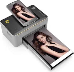 Kodak Dock & Wi-Fi Impressora fotográfica instantânea portátil de 10 x 15 cm, impressões coloridas de qualidade premium - Compatível com dispositivos iOS e Android