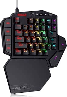 Teclado Mecânico Gamer Redragon One Hand RGB Chroma Switch Outemu Blue MK II - DITI K585RGB