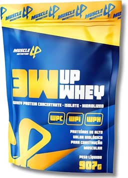 Whey Protein 3W 100% 24g De Proteína/Dose (30g) Baixo Carboidrato Sem Glúten - Muscle Up Nutrition (907G, Chocomaltine)
