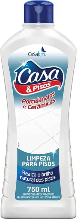 Casa Km Limpador Para Pisos Cerâmicas E Porcelanatos 750 Ml (Pacote De 1)