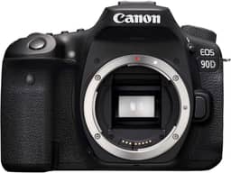 Canon Câmera Dslr [Eos 90D] Com Wi-Fi Embutido, Bluetooth, Digic 8 Image Processor, Vídeo 4K, Dual Pixel Cmos Af E Tela LCD De 3,0 Polegadas Touch Touch, [Apenas Do Corpo], Preto