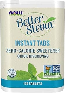 Now Foods, Better Stevia Instant Tabs, Zero-Calorie Sweetener, Certified Non-Gmo, Gluten-Free, 175 Tablets