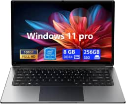Laptop de 15 polegadas, AMD A9-9400 até 3,2 GHz, 8 GB de RAM e SSD de 128 GB, laptop 2,4G/5G WiFi Win11 com FHD IPS, notebook fino e leve, para trabalho e