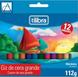 Tilibra - Giz de Cera 12 Cores Big Académie