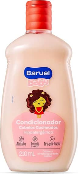 Condicionador Infantil Cabelos Cacheados 210ml – Baruel Baby