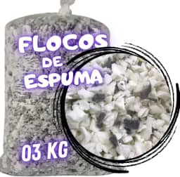 Flocos de Espuma para enchimento de Puff Travesseiros Amofada Artesanatos Espuma Flocada 3kg