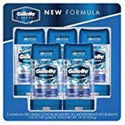 Gillette Desodorante Gel Resistente Transparente, Onda Fria (107,7 g, 5 pç.) ES