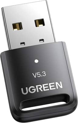 UGREEN Adaptador Bluetooth para PC, dongle Bluetooth 5.3, Plug & Play para Windows 11/10/8.1, transmissor e receptor Bluetooth para teclado/mouse/fone de ouvido/alto-falantes/impressora