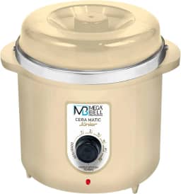 Mega Bell, Panela aquecedora de cera para depilação, Termocera, Cera-Matic Júnior, Sem refil, Bivolt, 400g, Beje