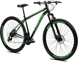 Bicicleta Aro 29 Aço Mountain Bike Tridal com Freio a Disco e Suspensão Dianteira New Suspension