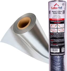 Manta Térmica Subcobertura para Telhado Dupla Face 1mx10m² Metalizada Aluminizada Conforto Térmico e Proteção Economia na Conta Refletiva Resistente