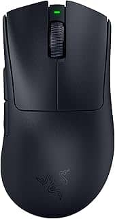 Razer Mouse para jogos DeathAdder V3 Pro: 63 g ultraleve - Sensor óptico Focus Pro 30K - Interruptores ópticos rápidos Geração 3 - HyperSpeed Wireless - 5 botões programáveis - Bateria de 90 horas -