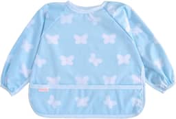 Torange Babador de bebê, babador de manga comprida para crianças, babador à prova d'água para bebê, avental de desmame com LED, babador de alimentação lavável na máquina