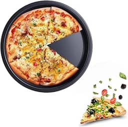 Forma de Pizza,Assadeira Pizza em Alumínio Antiaderente 36 cm, Assadeira Redonda Durável para Forno, Ideal para Pizzas, Tortas e Receitas Caseiras,Ideal para Casa e Restaurante