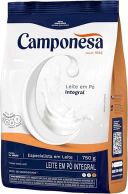 Camponesa - Leite em Pó Integral Rico em Vitaminas 750g