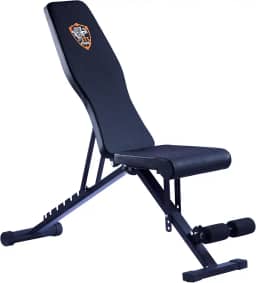 Banco Regulável de Academia 3 em 1, Supino Reto, Inclinado e Declinado, Dobrável, Estrutura em Aço, Preto ITS Fitness