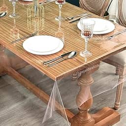 Toalha Mesa Plastico Transparente Pvc 2,20x1,40-0,15mm