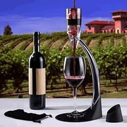 Decanter de Vinho aerador Magic Deluxe 5 peças CBR03518 - Commerce Brasil
