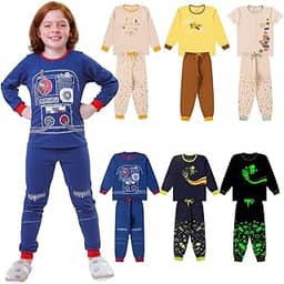 Lote 3 PIJAMAS INFANTIS INVERNO Menino ou Menina - 1 ao 10 Anos